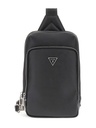 Mini Mochila Hombre Guess Milano Saffiano Negro HMMISAP5226-BLACK
