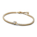 Pulsera Pandora Tenis Corazón Brillante