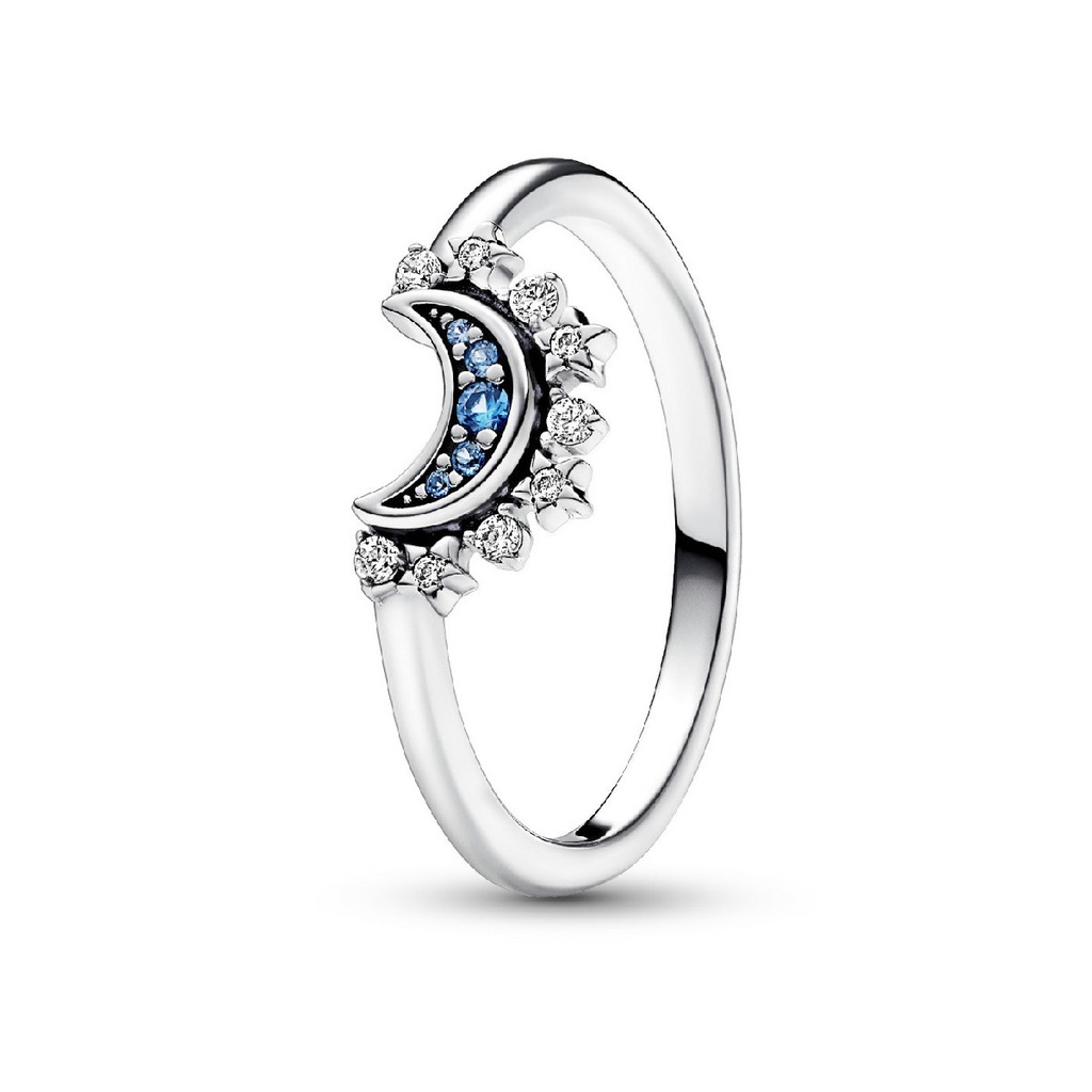 Anillo Pandora Luna Celestial Azul 192675C01