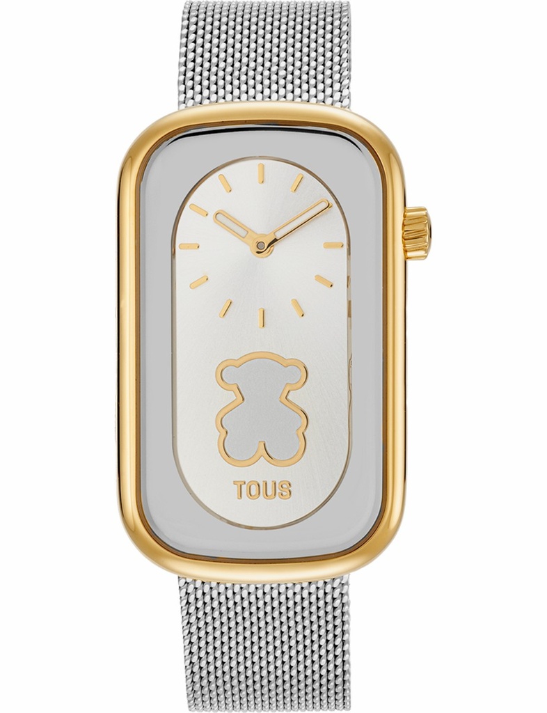 Reloj Tous Mujer T-Band Club Acero Bicolor SS/IPG Dorado Oso Esterilla 3000140700