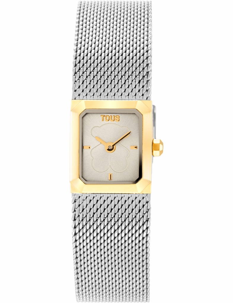 Reloj Tous Mujer Minimesh Acero Plateado Esfera SS/IPG Esfera Dorado Esterilla 3000142100