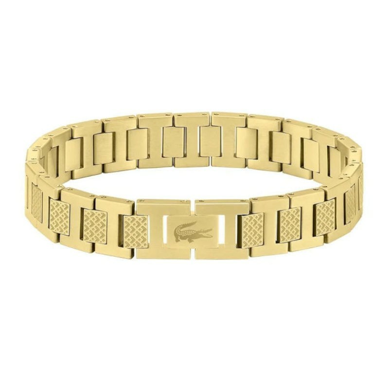 Pulsera Lacoste Hombre Metropole Acero IP Dorado 2040120