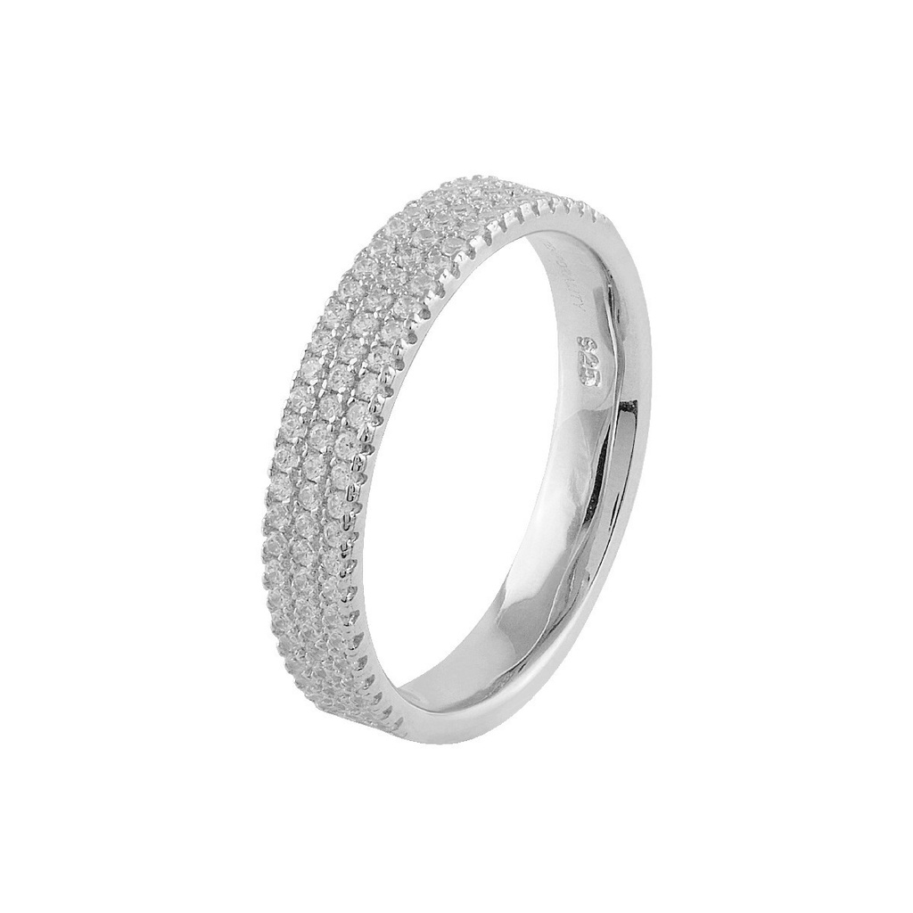 Anillo Itemporality Serena Plata y Circonitas blancas