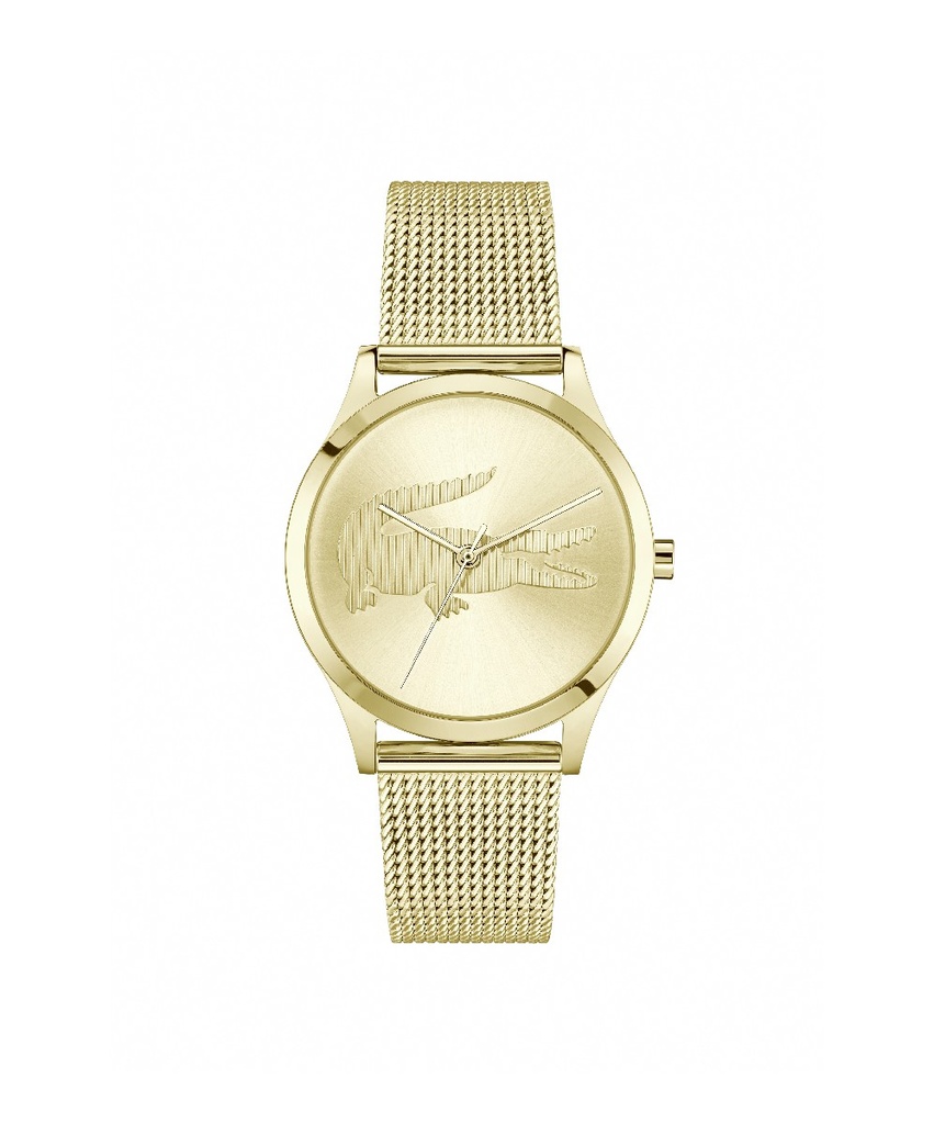 Reloj Lacoste Mujer Crocodelle Analógico Acero IP Dorado 2001416