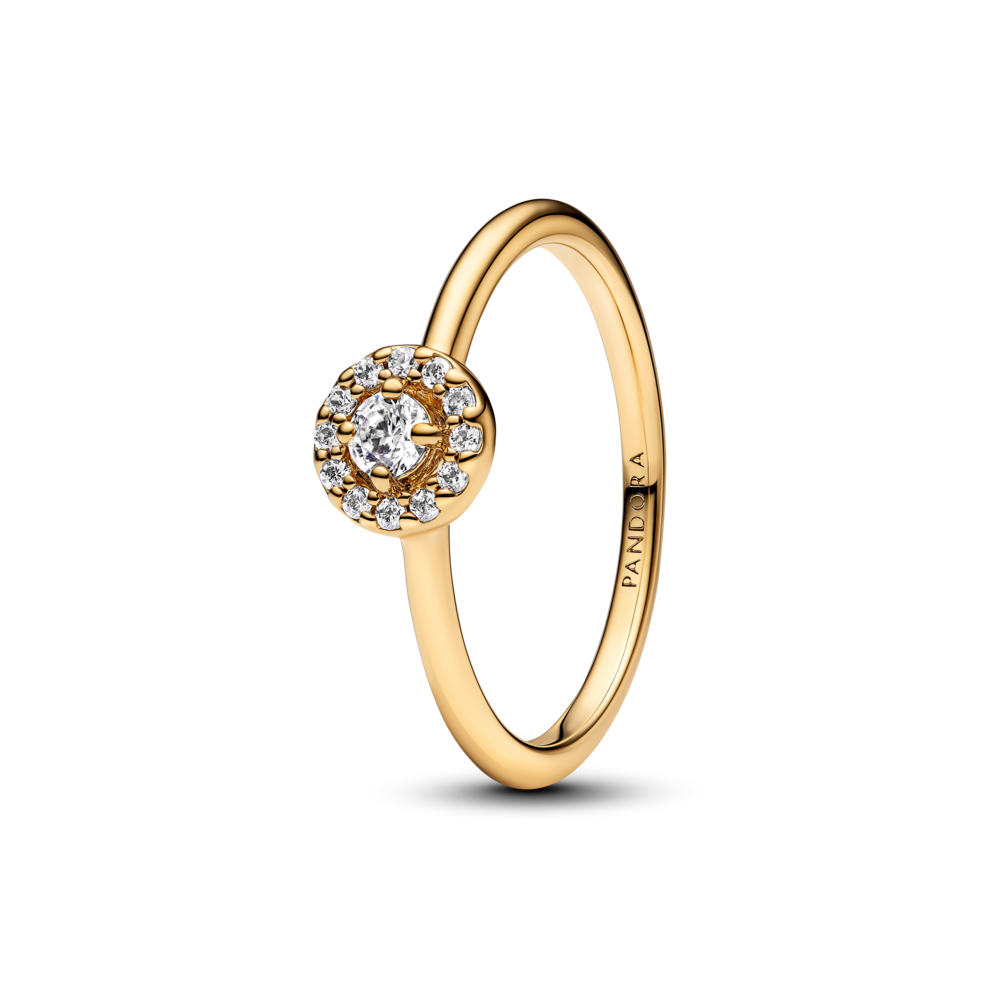 Anillo Pandora Halo Redondo en Pavé 