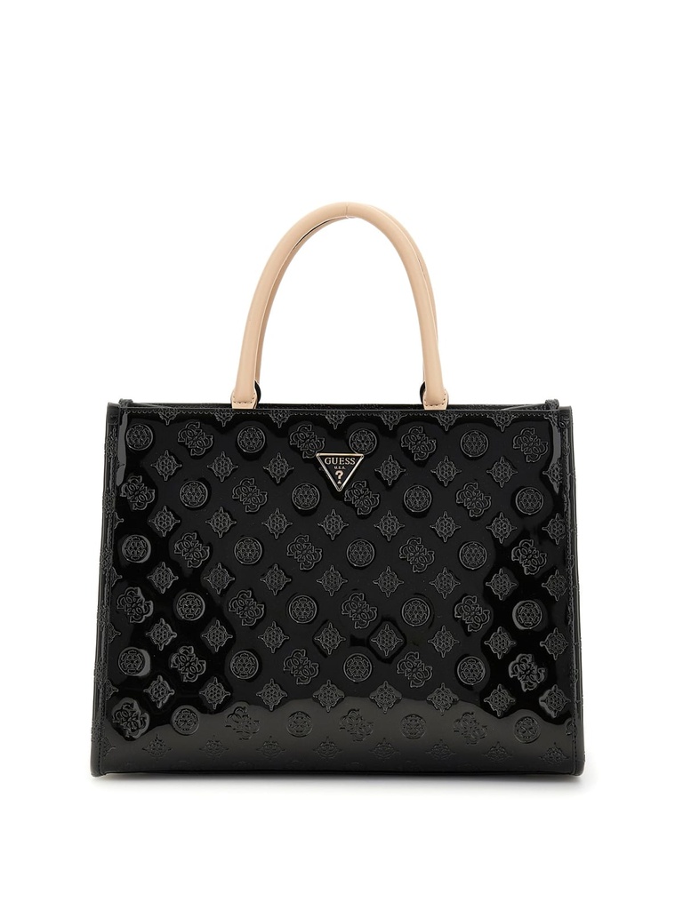 Bolso Guess de Mano Arnela Negro Logotipo 4G Peony