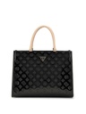 Bolso Guess de Mano Arnela Negro Logotipo 4G Peony