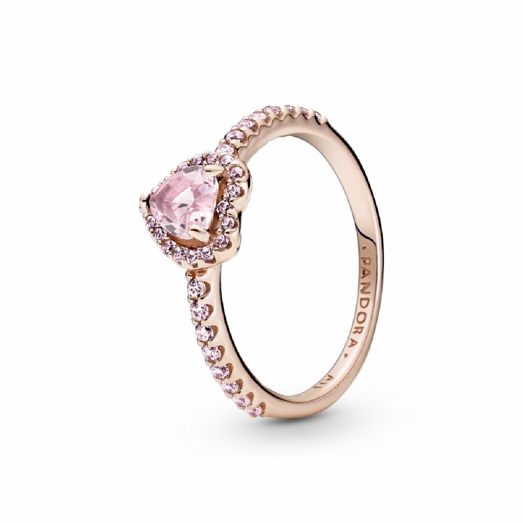 Anillo Pandora Rose Corazón Brillante Elevado