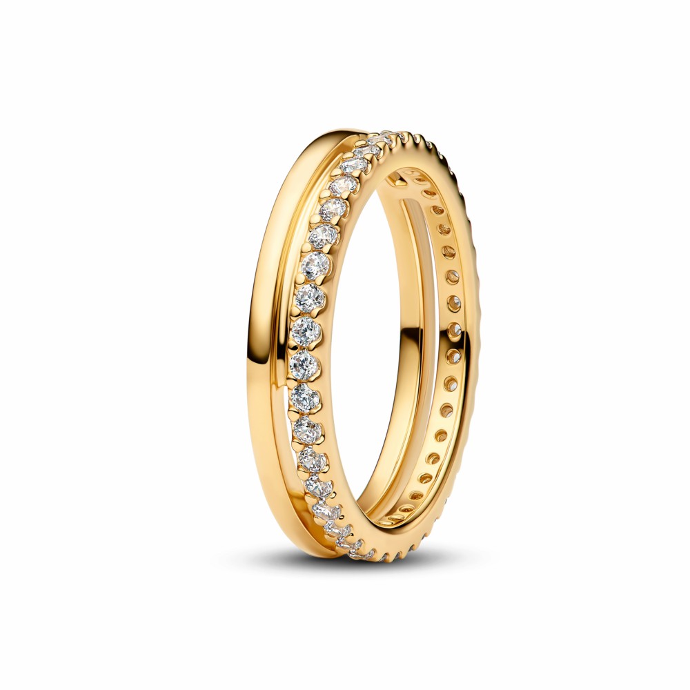 Anillo Pandora  Doble Banda Shine