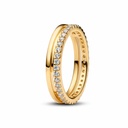 Anillo Pandora  Doble Banda Shine 163799C01