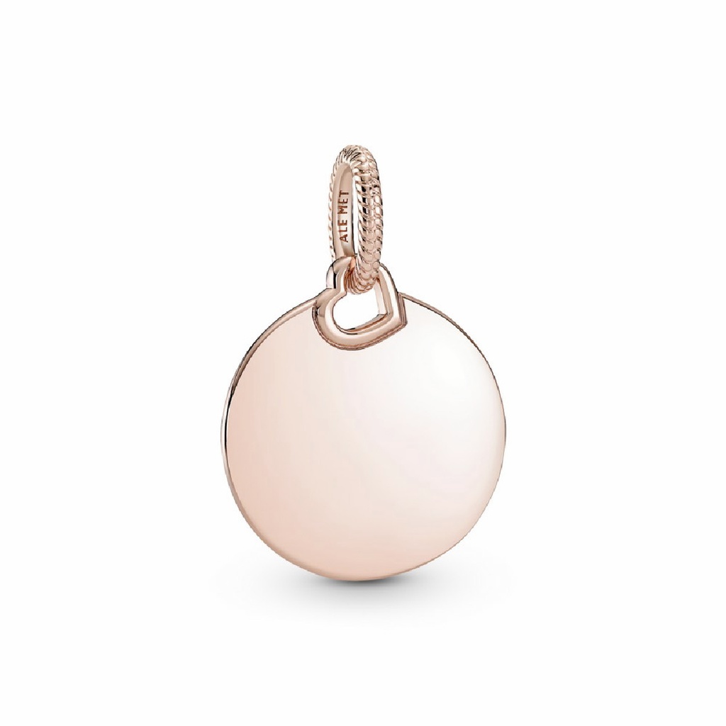 Colgante Pandora Rose Etiqueta Redonda Grabable