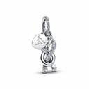 Charm Pandora Colgante Nudo Infinito y Pavé