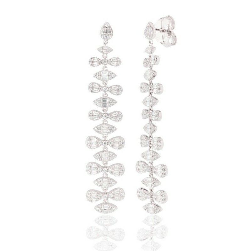 Pendiente Camaleoni Zendaya Largos Plata Rodio WP114/LP