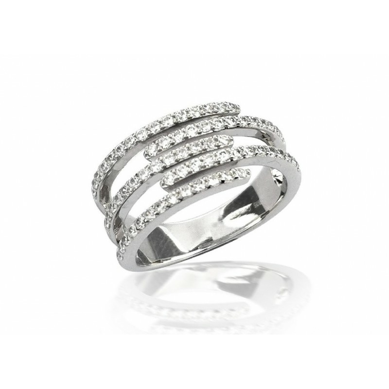  Sortija Camaleoni Aros Paralelos Plata W S046/16