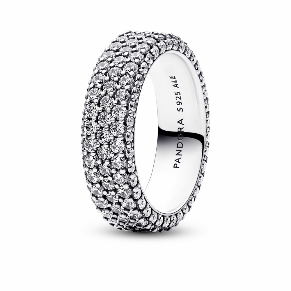 Anillo Pandora Triple Fila de Pavé 192634C01