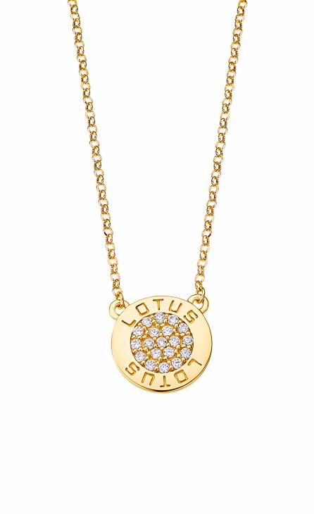 Collar Lotus Silver Trendy Mujer Dorado LP1252-1/2 