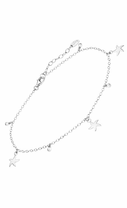 Tobillera Lotus Silver Mujer Estrellas/Bolas Plata LP3241-8/1