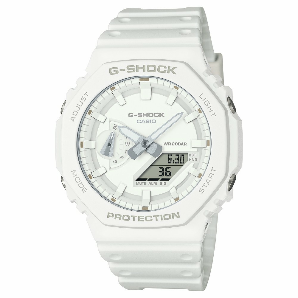 Reloj Casio Hombre G-Shock Tone on Tone Blanco GA-2100-7A7ER