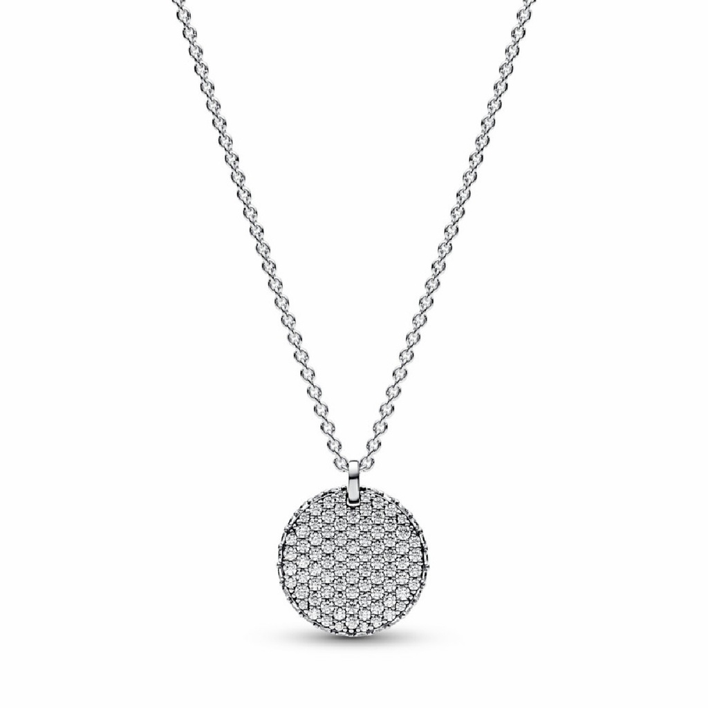 Gargantilla Pandora Círculo Plata y Circonitas Pavé