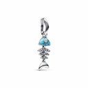 Charm Pandora Colgante Espina Pez Color Turquesa