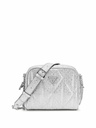 Bolso Guess Mini Bandolera Aldina con Logotipo GY966314-SILVER