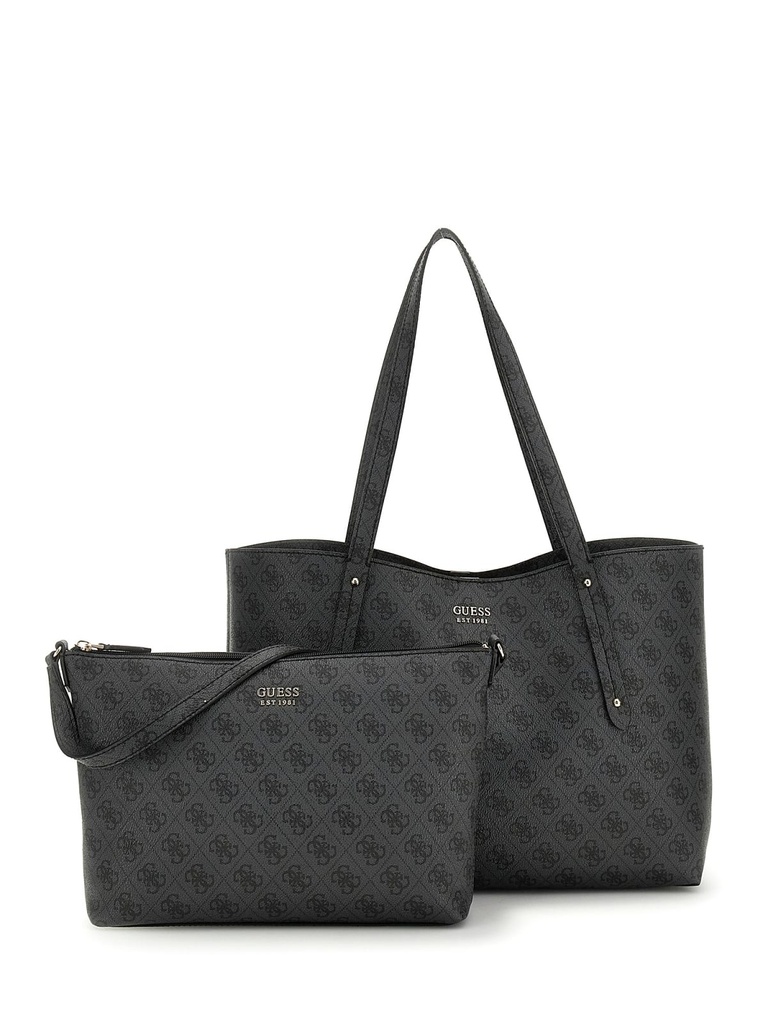Bolso Guess Tote Brenton Negro Logotipo 4G HWLG9648230-CLO