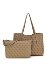 Bolso Guess Tote Brenton Marrón Logotipo 4G HWLG9648230-LTL