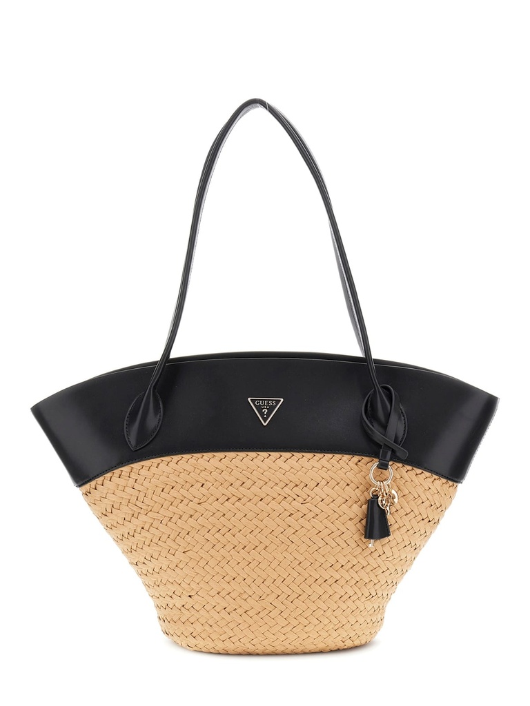 Bolso Guess Tote Venere de Rafia Negro HWWG9634230-NTB