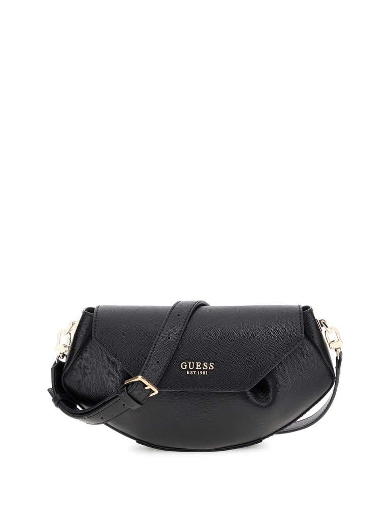 Bolso Guess Banadolera Amorette Flap Crossbody Negro HWBG7898200-BLACK