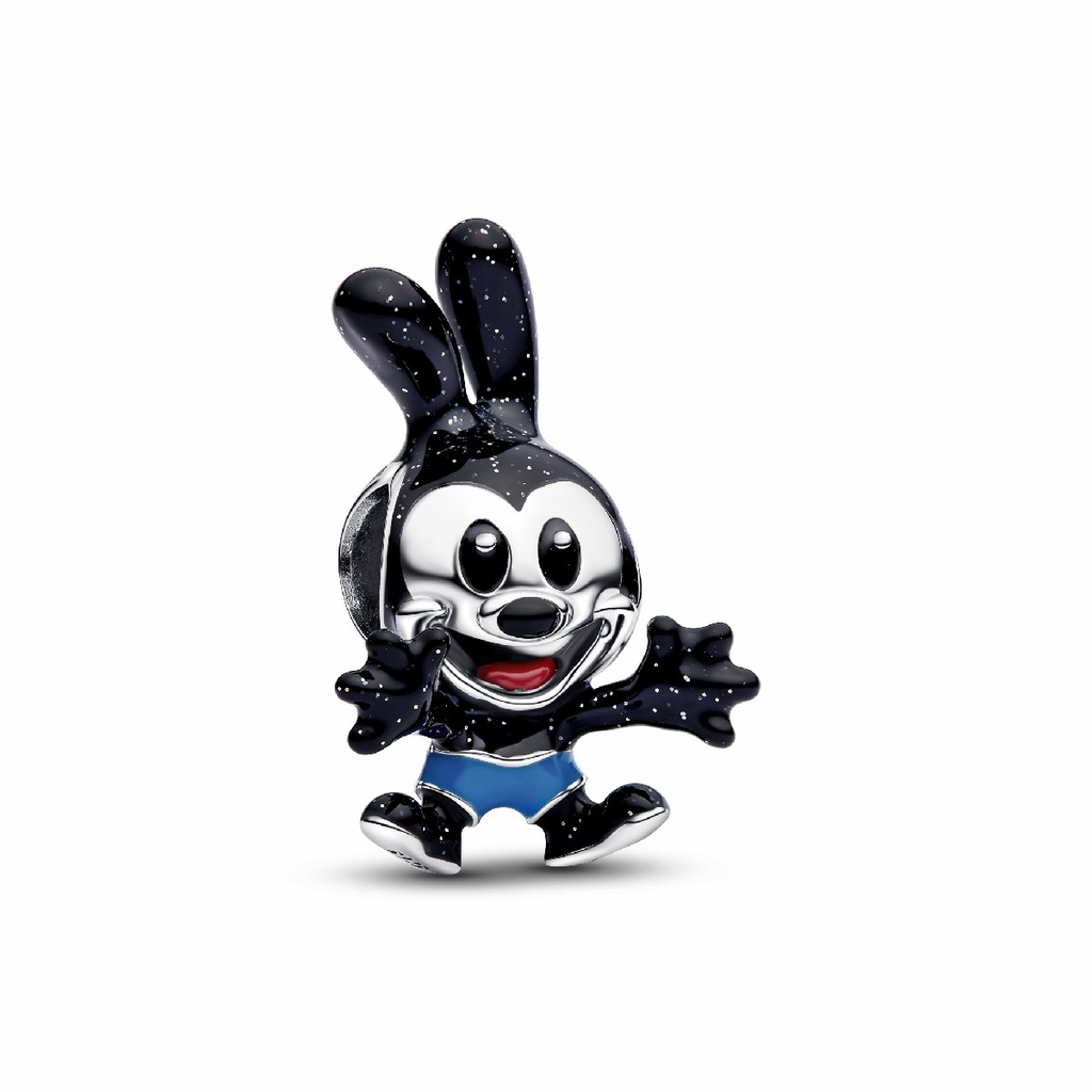 Charm Pandora Oswlad el Conejo Afortunado de Disney Plata de primera ley 794021C01