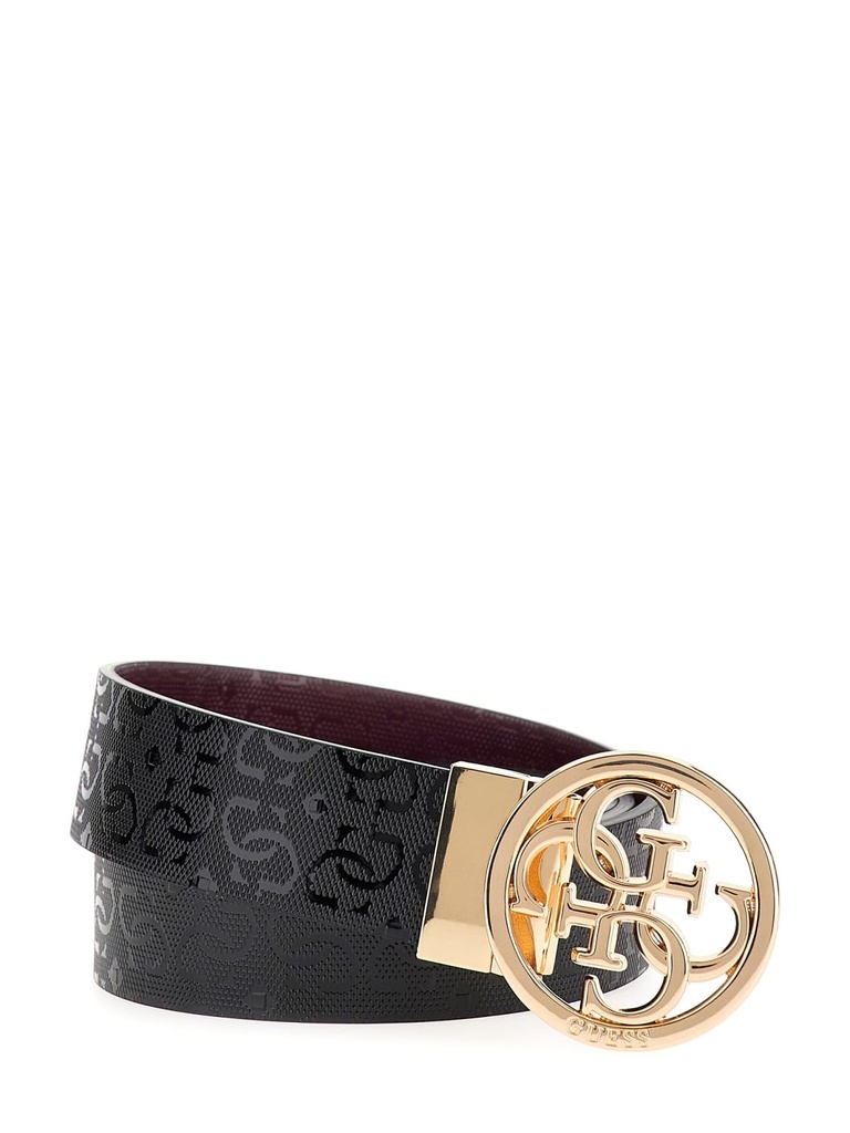 Cinturón Guess Idra Reversible Mujer Negro/Burdeos BW9301P5435-BML