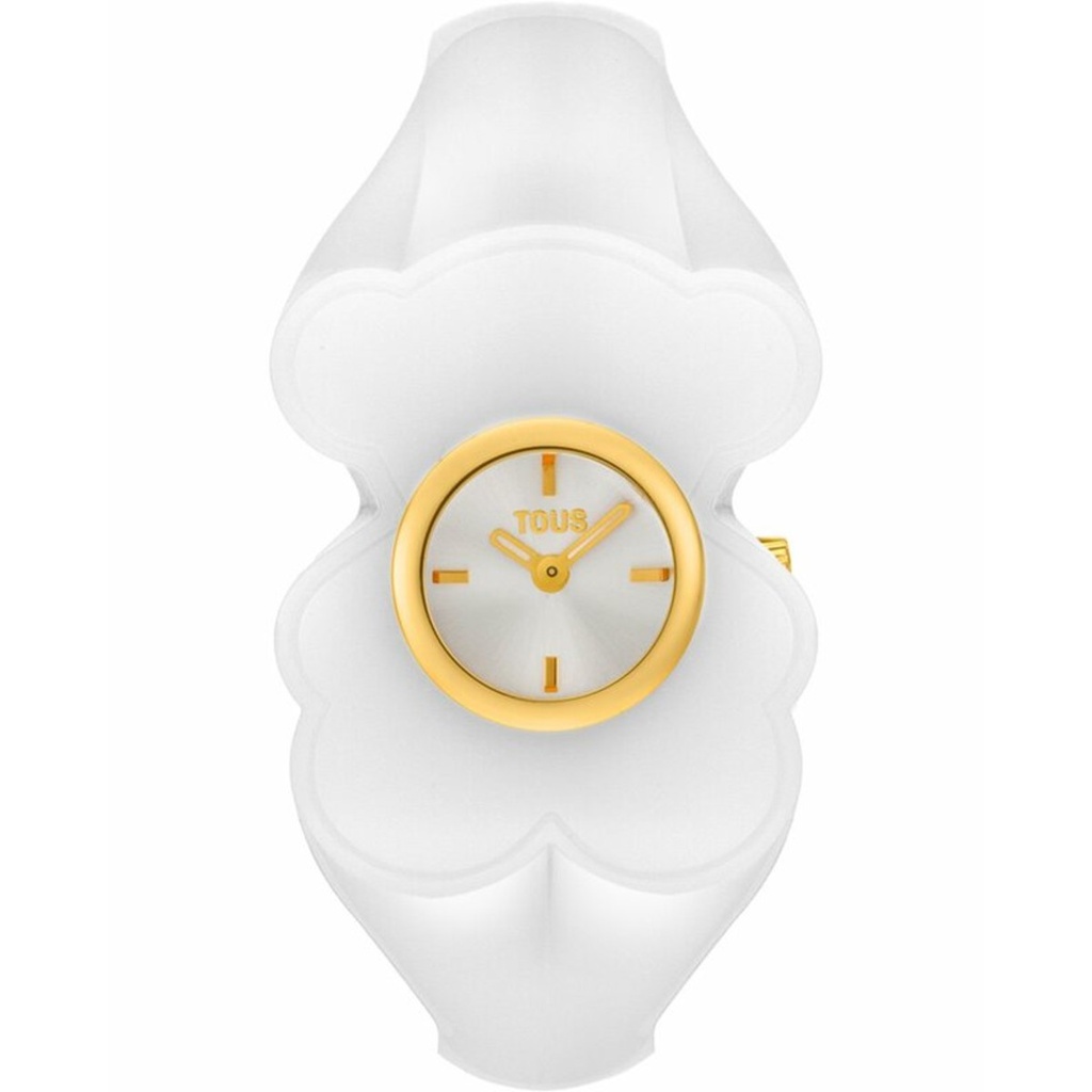 Reloj Tous T. M Bear Folks Analógico Acero Dorado y Policarbonato Blanco 3000147200