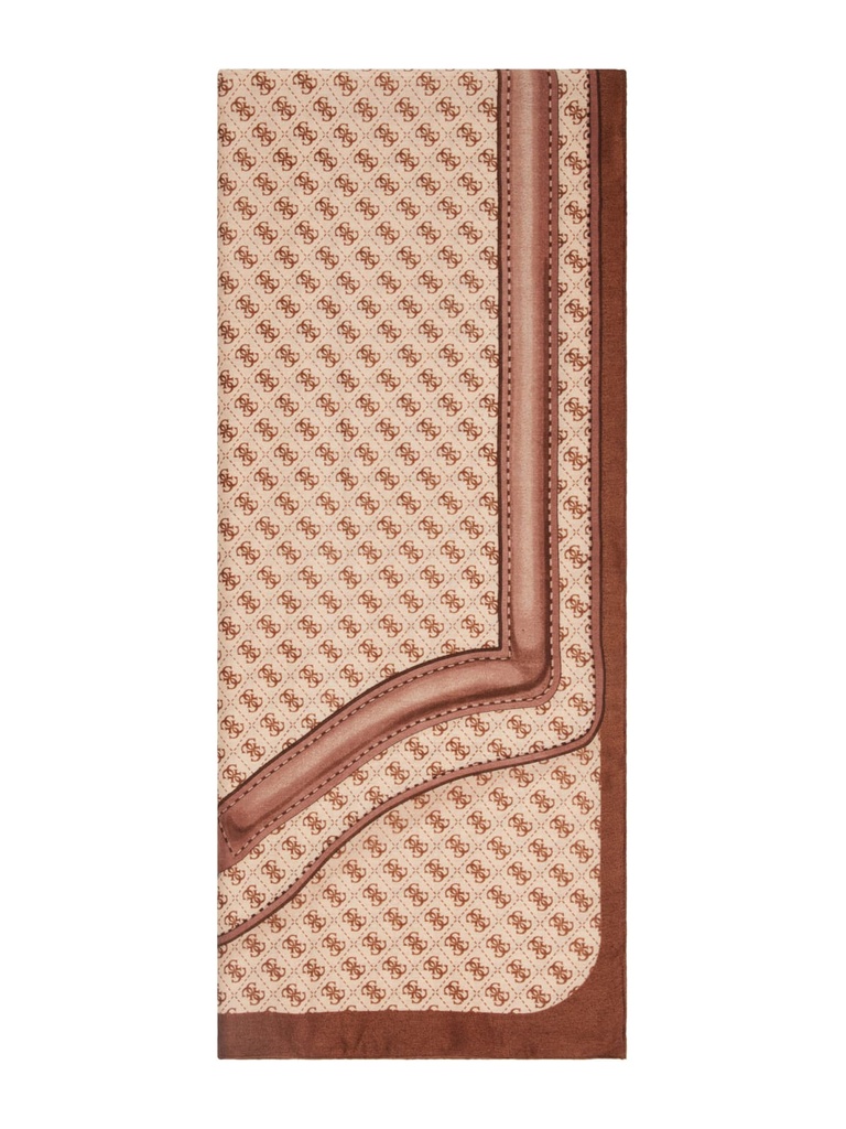 Pañuelo Guess Marrón Líneas y Logo AW5413POL03-LTL