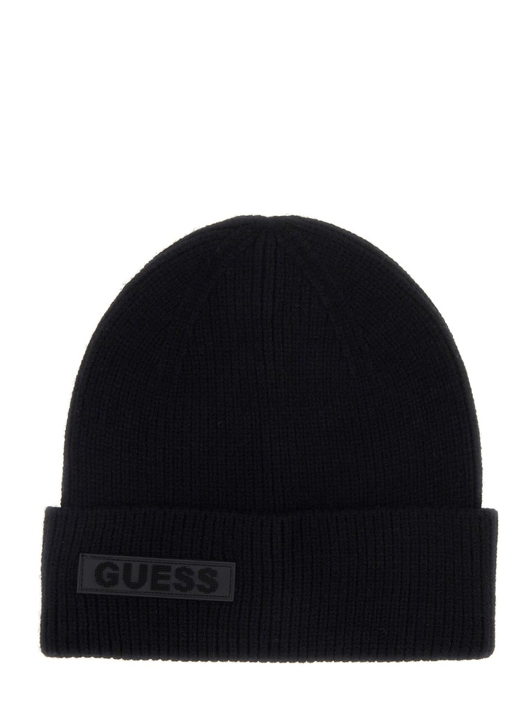 Gorro Guess Beanie de Punto Negro AM9583POL01-BLA