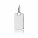 Colgante Pandora Etiqueta Rectangular Plateada Grabable 398611C00