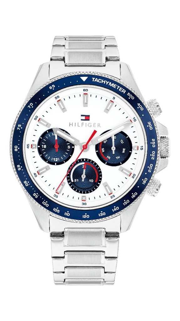 Reloj Tommy Hilfiger Hombre Clark Plateado Multifunción 1792238
