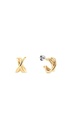 Pendientes Tommy Hilfiger Medio Aro con Nudo Acero Dorado 2780993