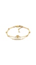 Pulsera Tommy Hilfiger Bar Chain Acero Inox. Dorado y Detalles de Cristales Mujer 2781000