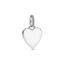 Colgante Pandora Etiqueta Corazon Grabable