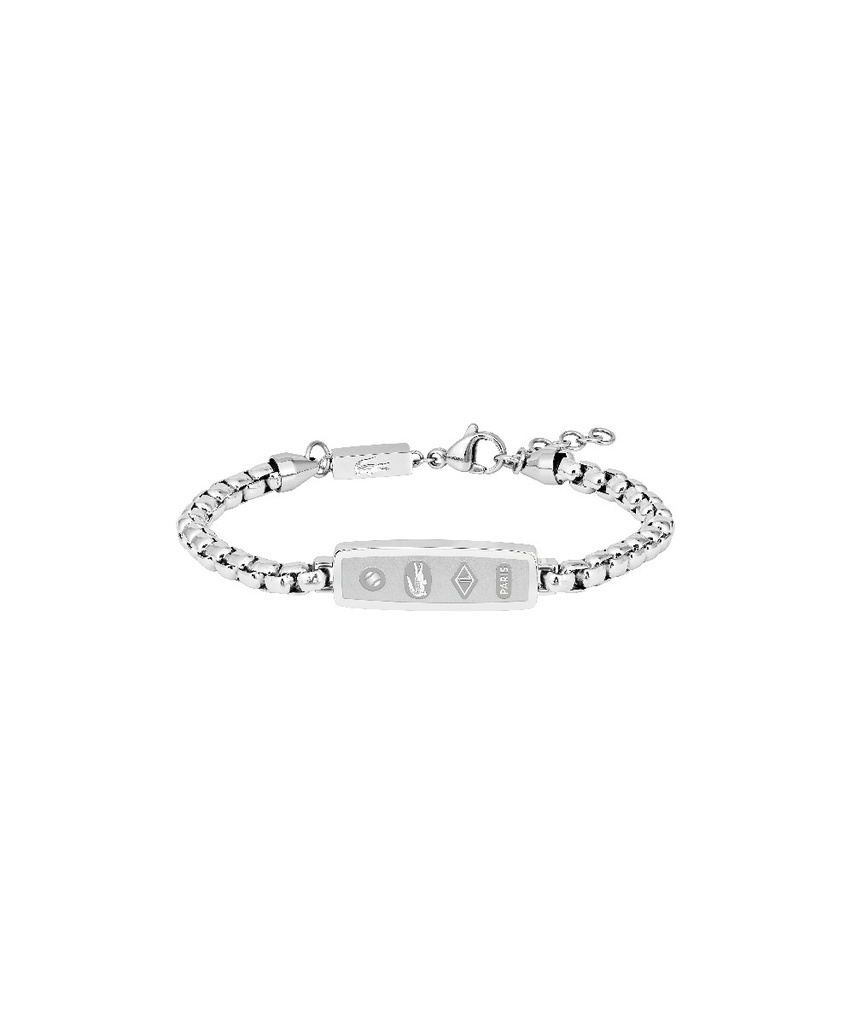 Pulsera Lacoste District Acero Inox. Plateada Hombre 2040538