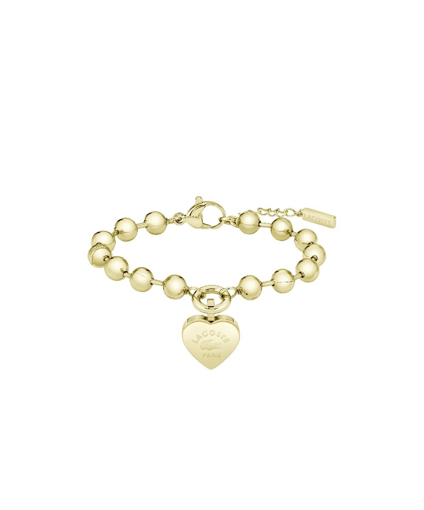 Pulsera Lacoste Love My Croc Dorada Mujer 2040506