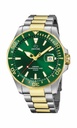 Reloj Jaguar Suizo Hombre Pro Diver Analógico Verde Acero Bicolor J863/B