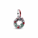 Charm Pandora Colgante Doble Corona Navideña 794238C01