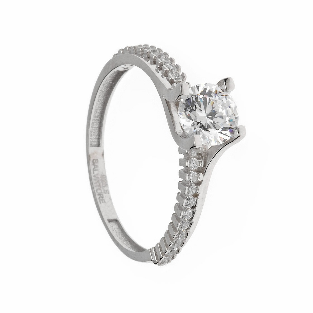 Anillo Salvatore Plata con Circonitas