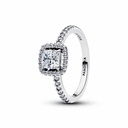 Anillo Pandora Halo Cuadrado Brillante 193555C02