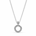 Collar Pandora Colgante Doble Círculo