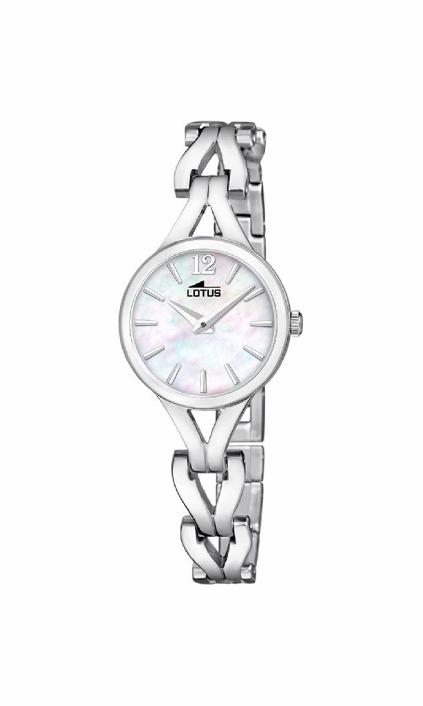 Reloj Lotus Old Money Mujer Esfera Nacarada y Correa Acero 19022/1