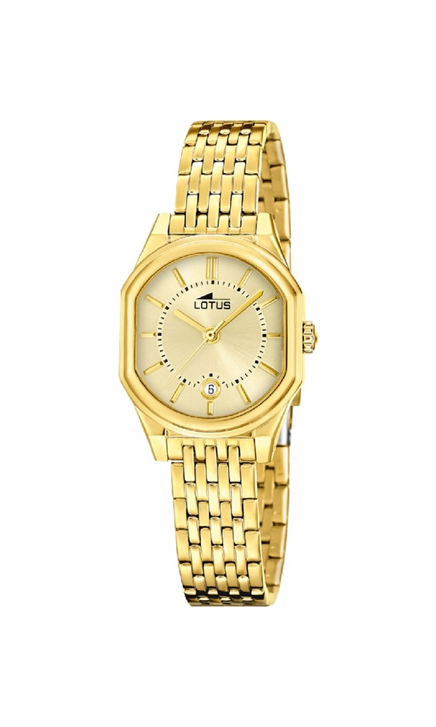 Reloj Lotus Old Money Mujer Esfera Champagñe Correa Acrero 19045/2
