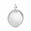 Colgante Pandora Etiqueta Redonda Grabable 394007C01