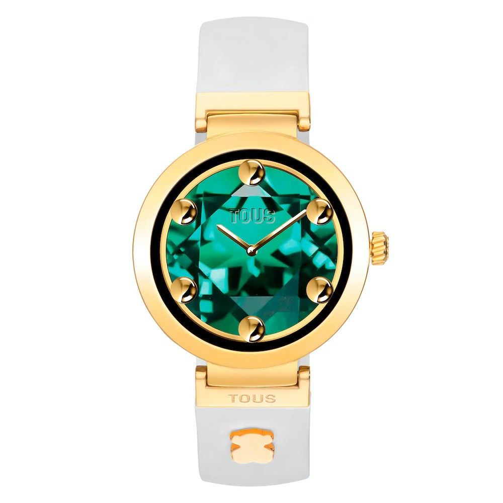 Reloj Tous Smartwatch Correa Beige Motivos Acero Dorado S-Connect Charms 3000147600